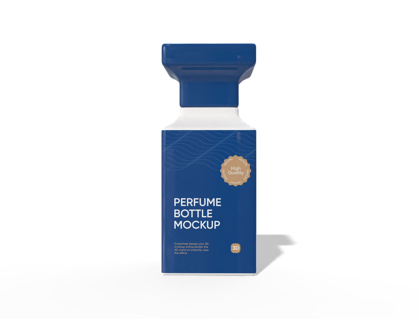 Perfume bottle — Glossy plastic