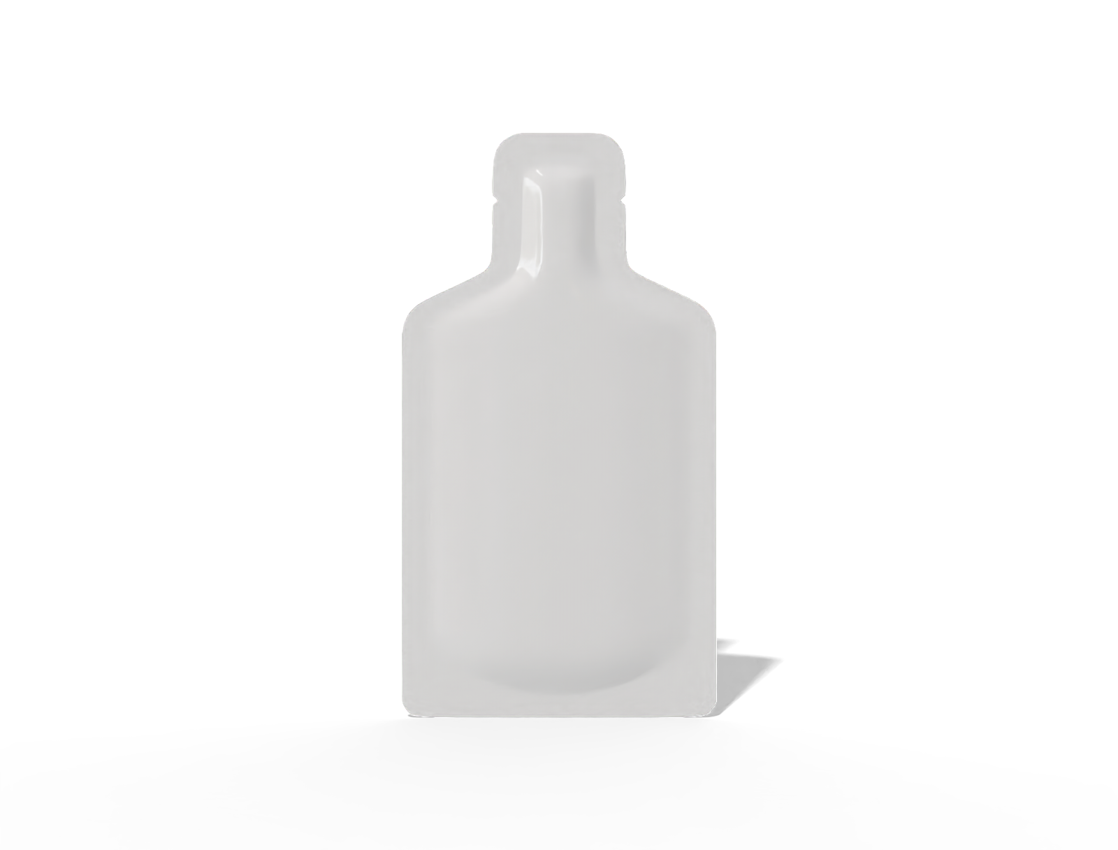 7 × 13 shaped juice sachet — Glossy plastic