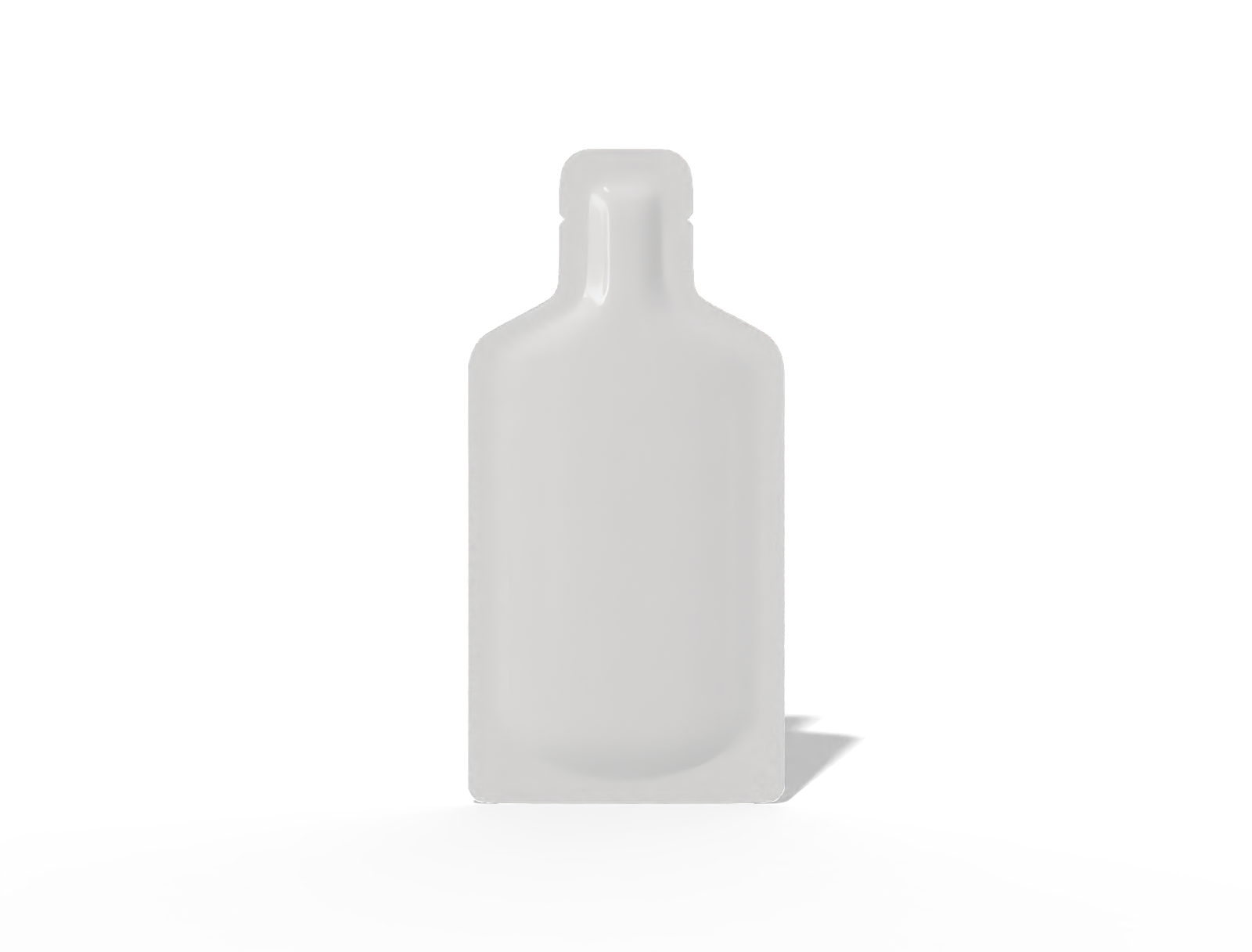 7 × 15 shaped juice sachet — Glossy plastic