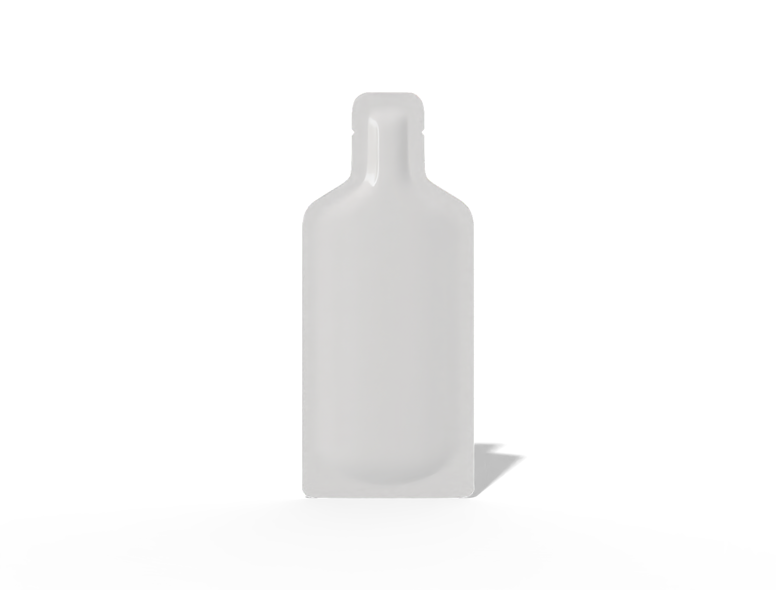 7 × 17 shaped juice pouch — Glossy plastic