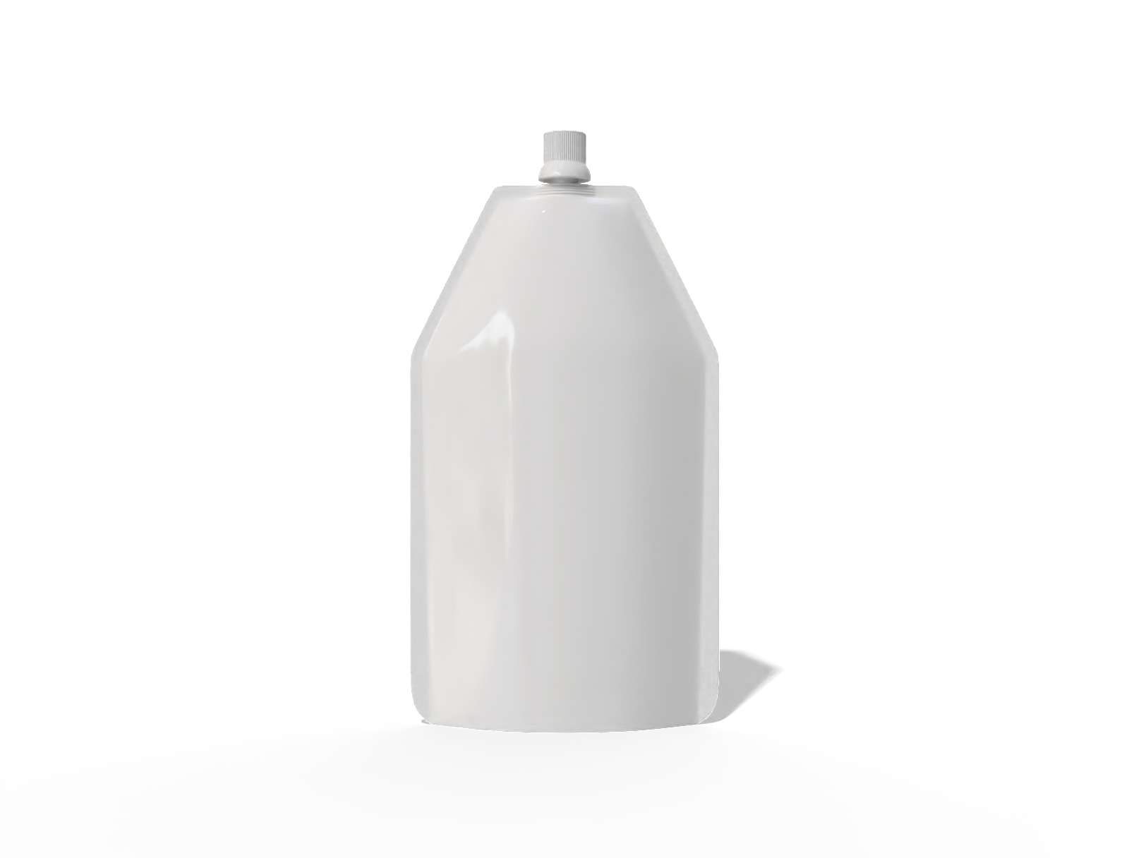 16 × 30 spout milk pouch — Glossy plastic