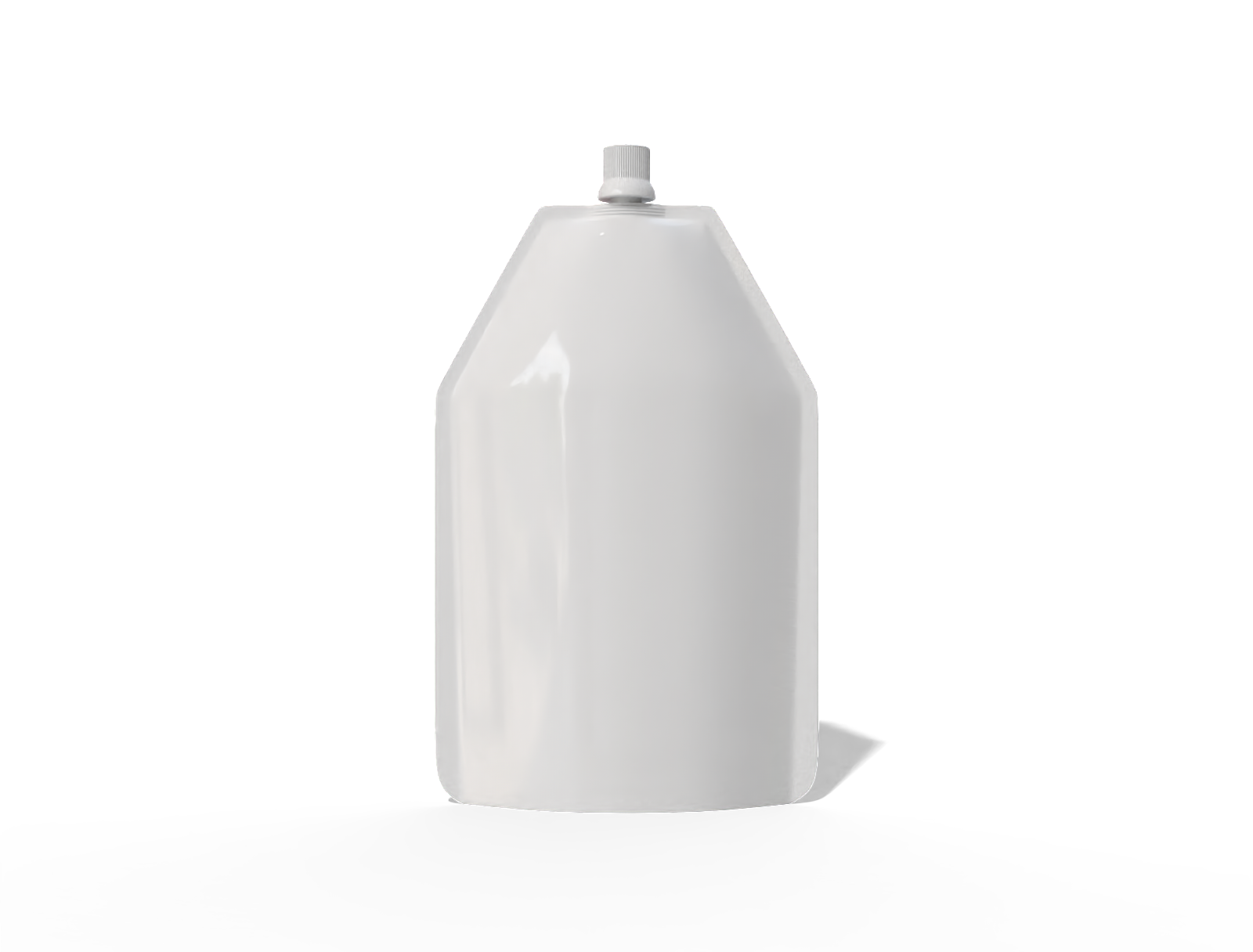 12 × 21 spout milk pouch — Glossy plastic
