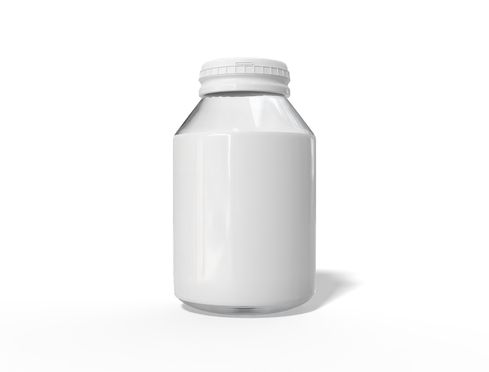 Pill bottle — Glossy glass