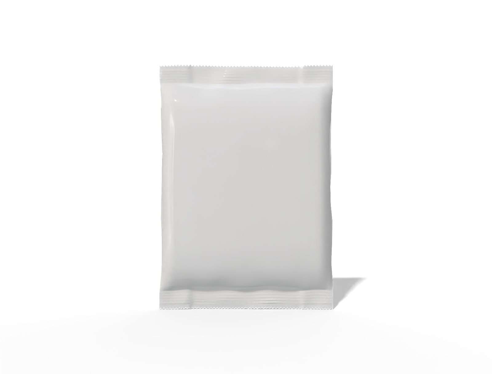 18 × 26 back-seal food sachet — Glossy plastic