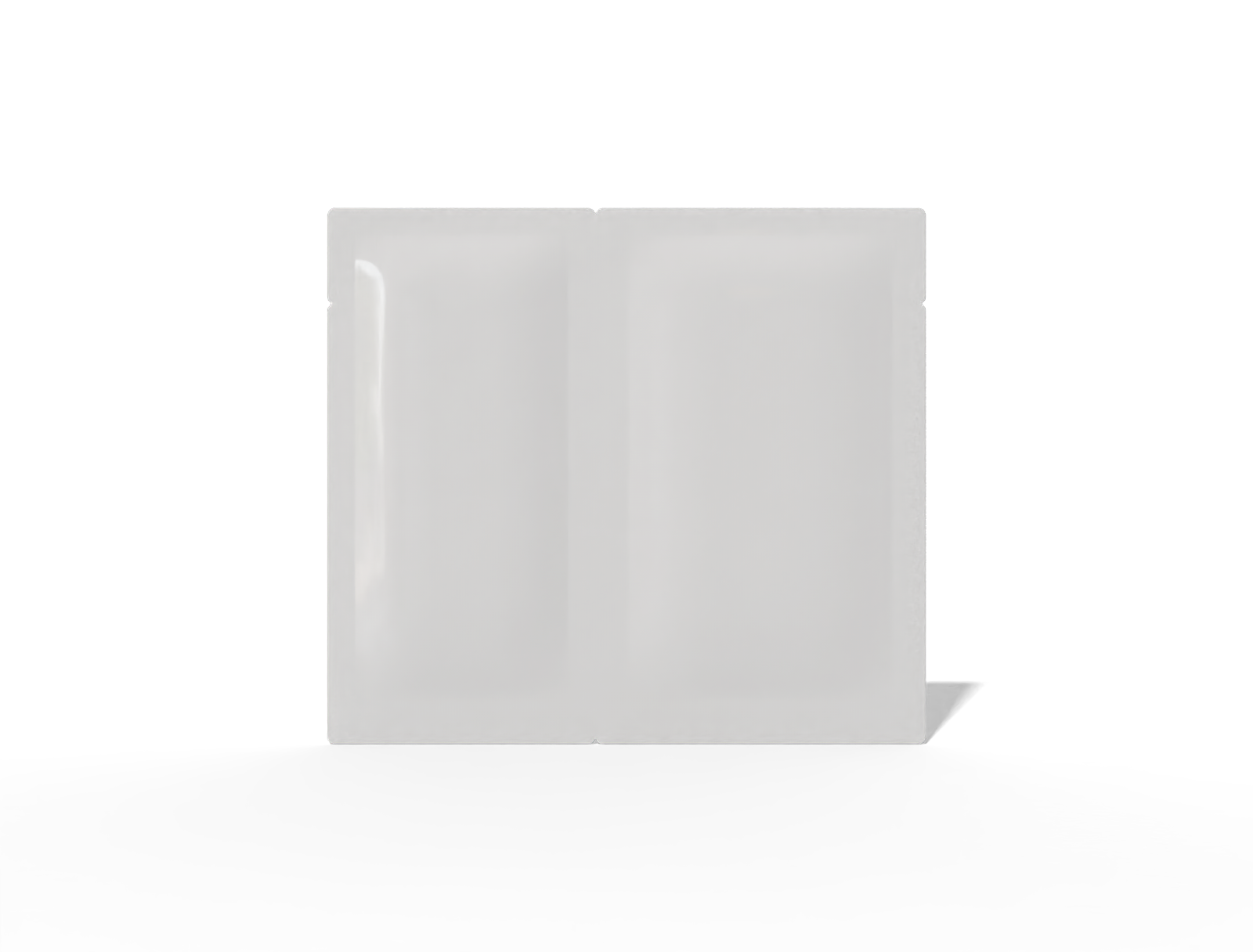 15 × 13 three-side seal cosmetic sachet — Glossy plastic