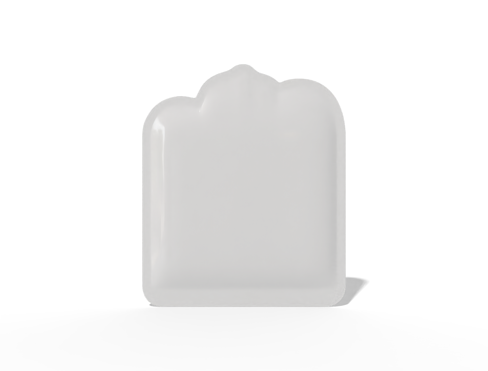 11 × 13 spout cosmetic sachet — Glossy plastic