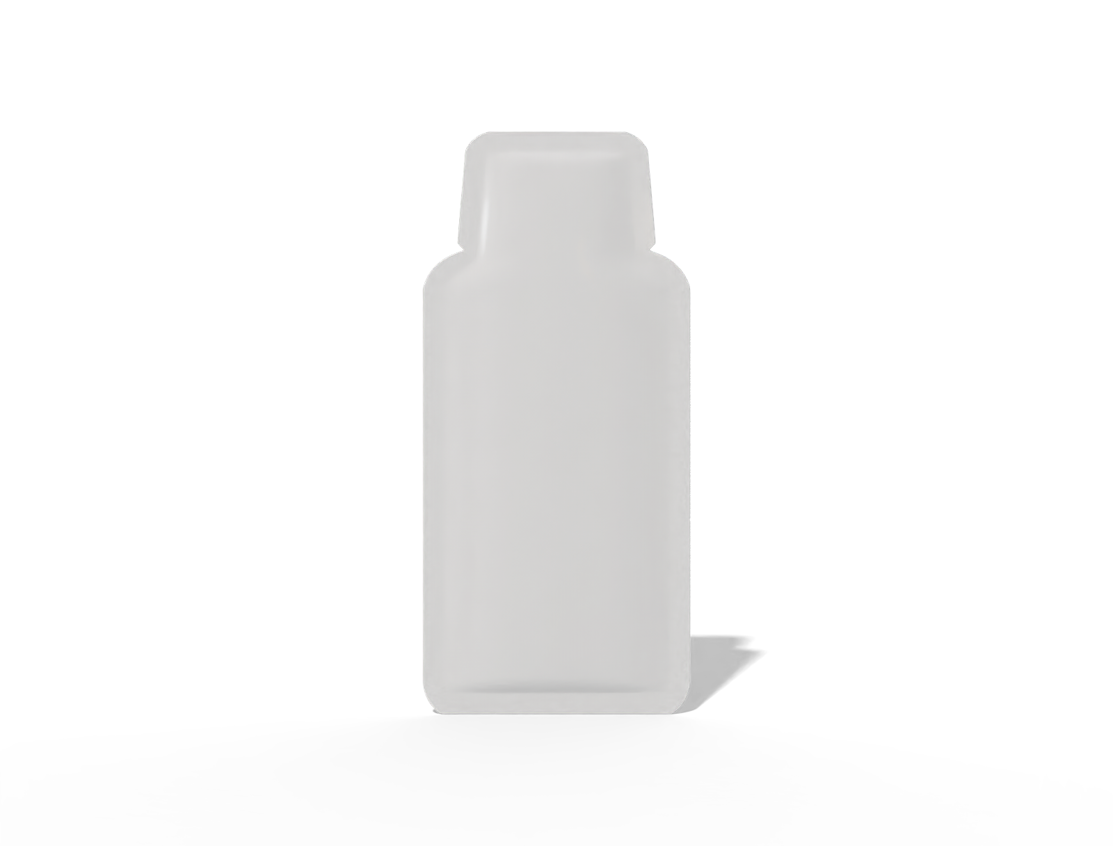 6 × 13 shaped shampoo sachet — Glossy plastic