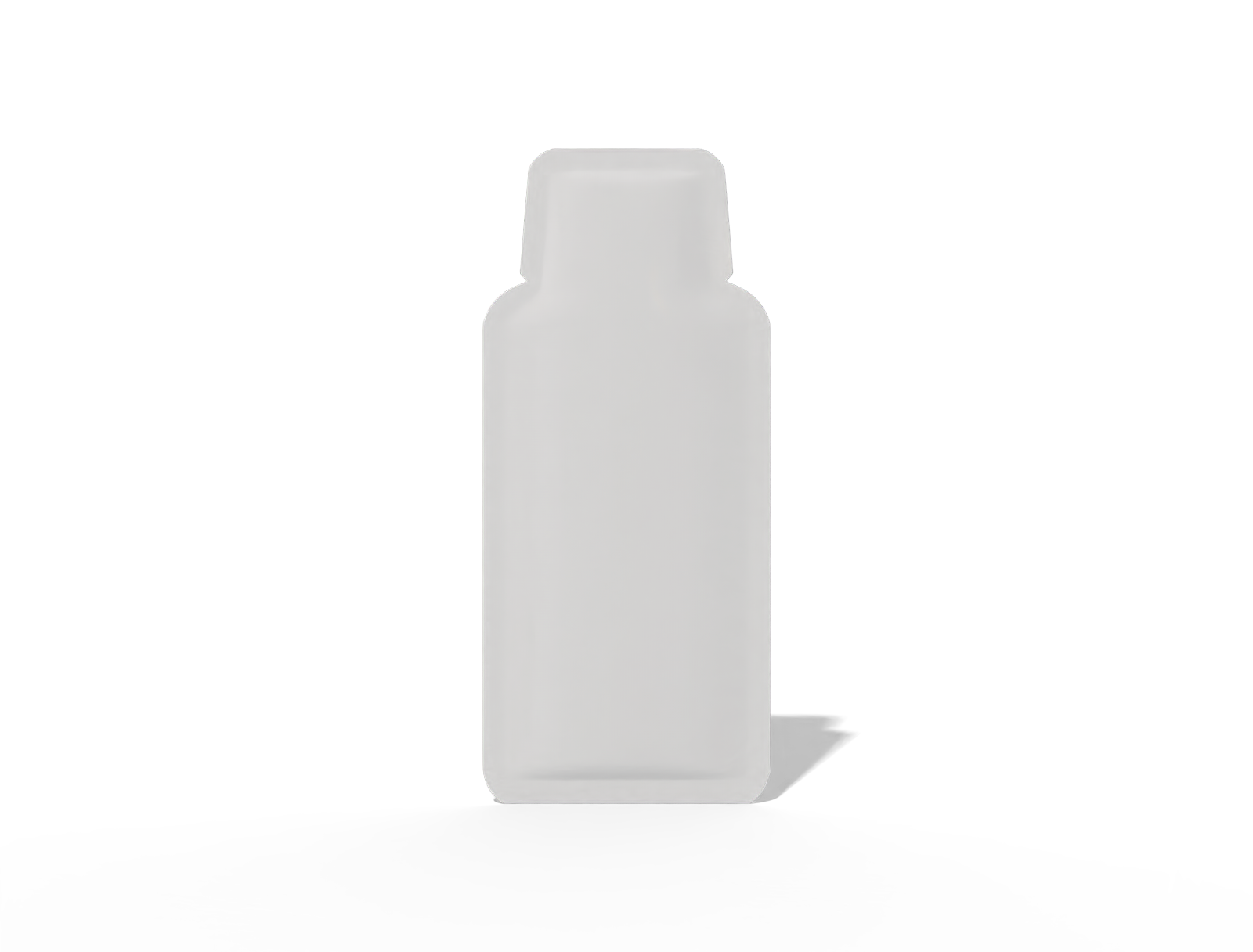 7 × 16 shaped shampoo sachet — Glossy plastic