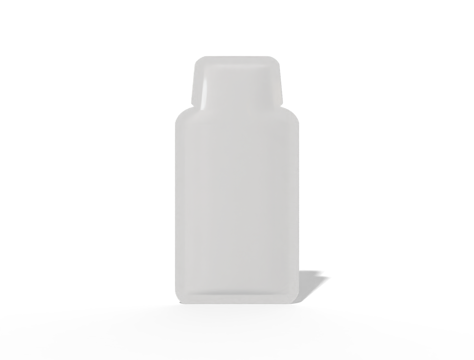 10 × 20 spout cosmetic sachet — Glossy plastic