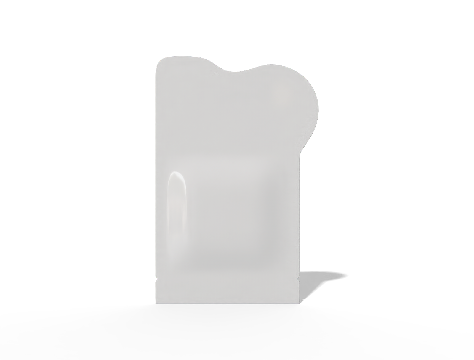 13 × 20 shaped cosmetic sachet — Glossy plastic