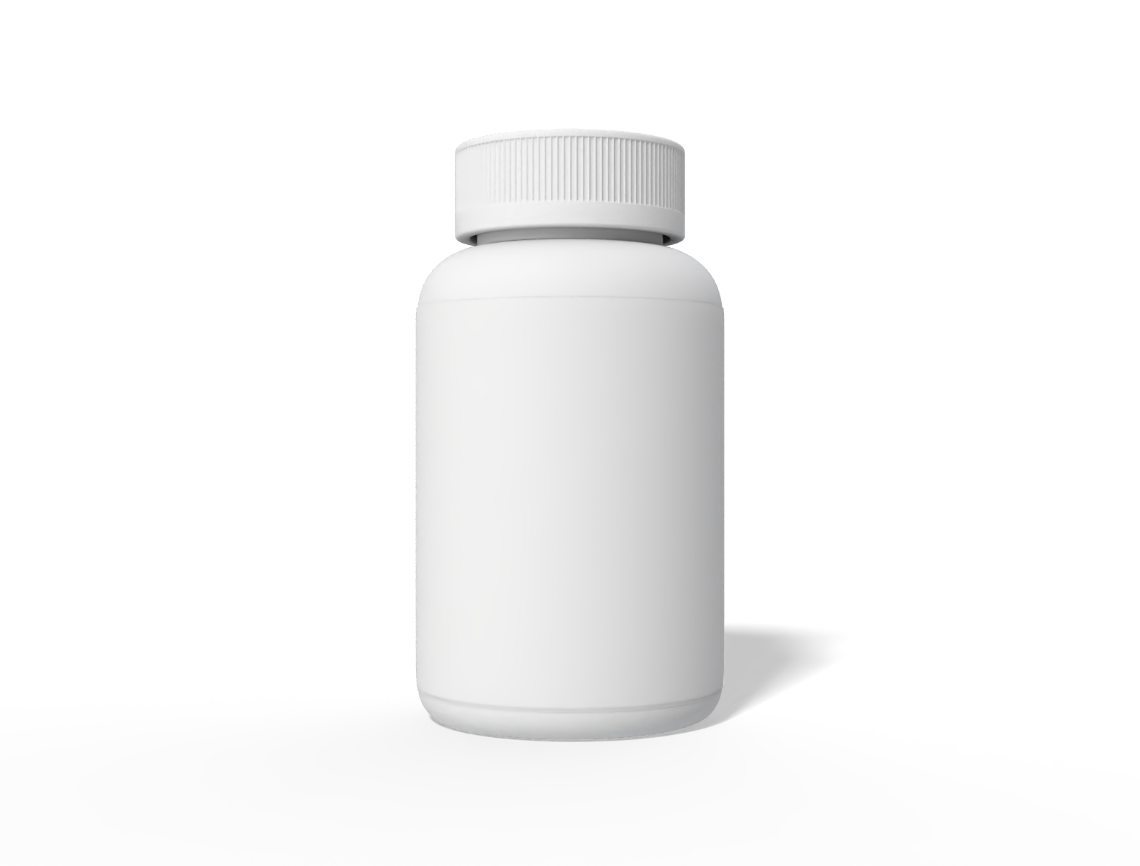 Pill bottle with pill — Glossy glass