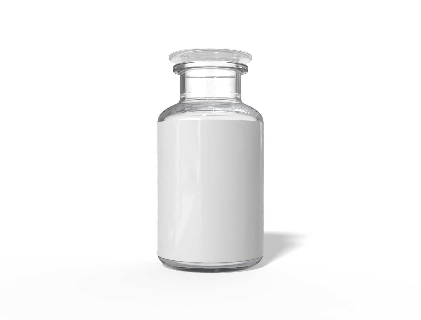 30 ml medicine bottle — Glossy glass