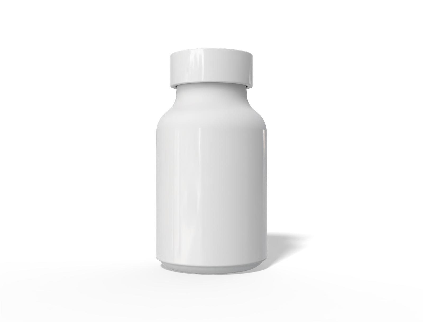 3 ml medicine bottle — Glossy glass