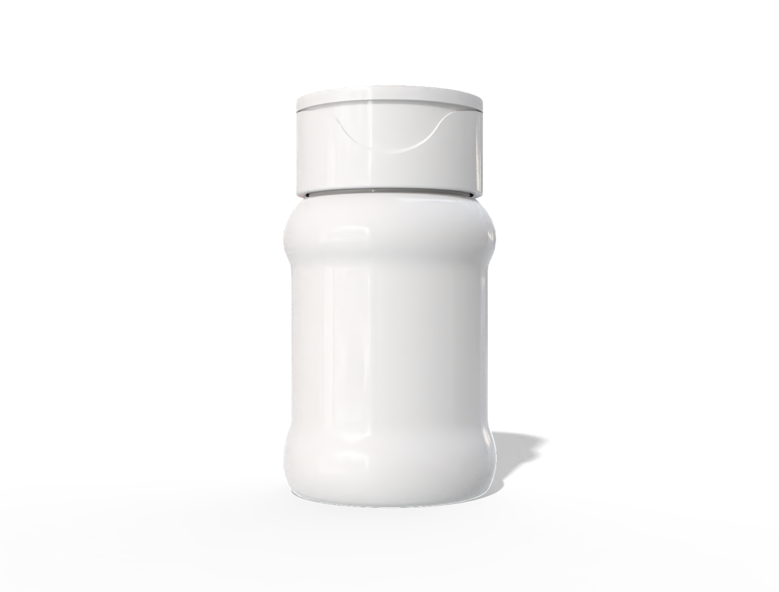Tablet bottle — Glossy plastic
