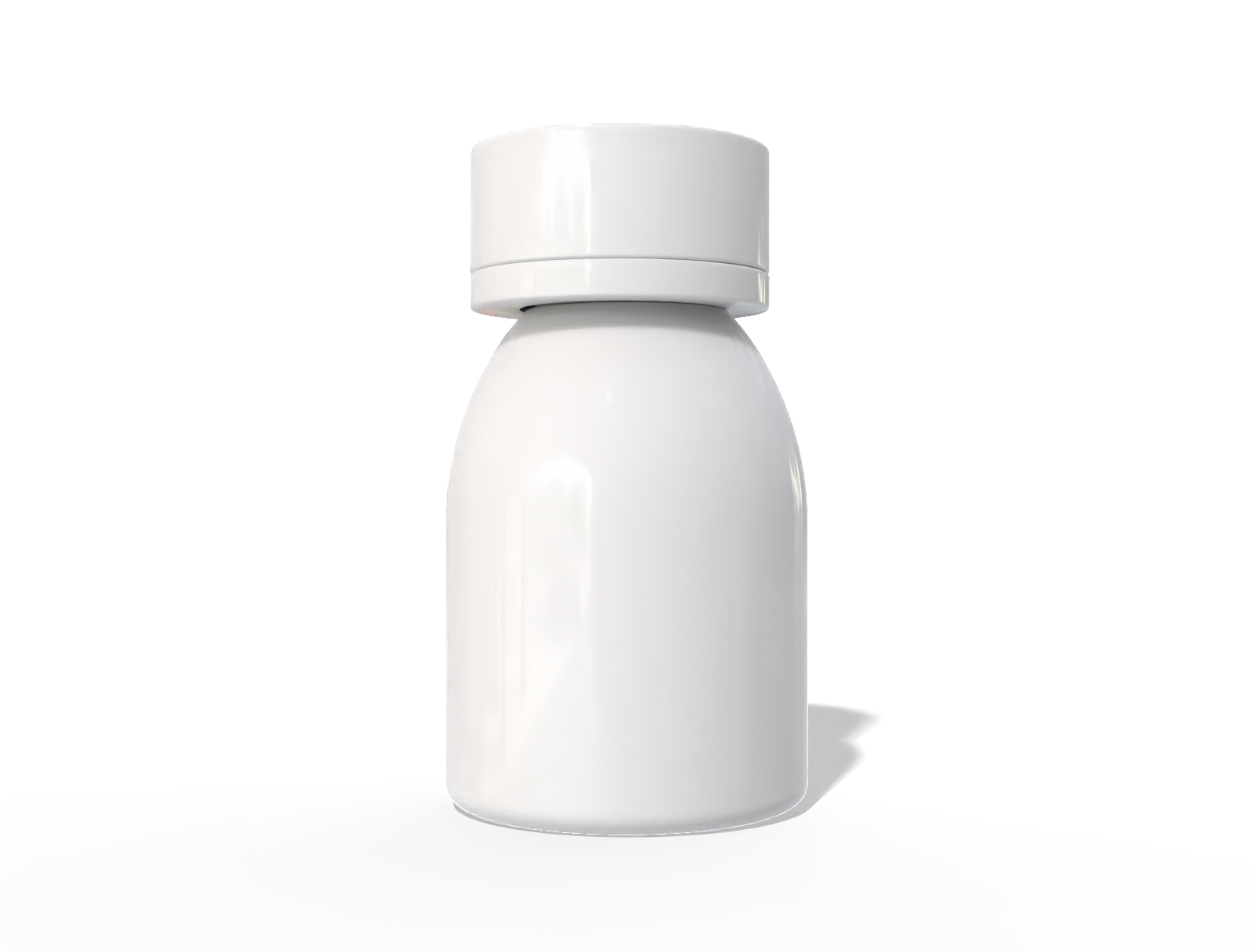 Tablet bottle — Glossy plastic
