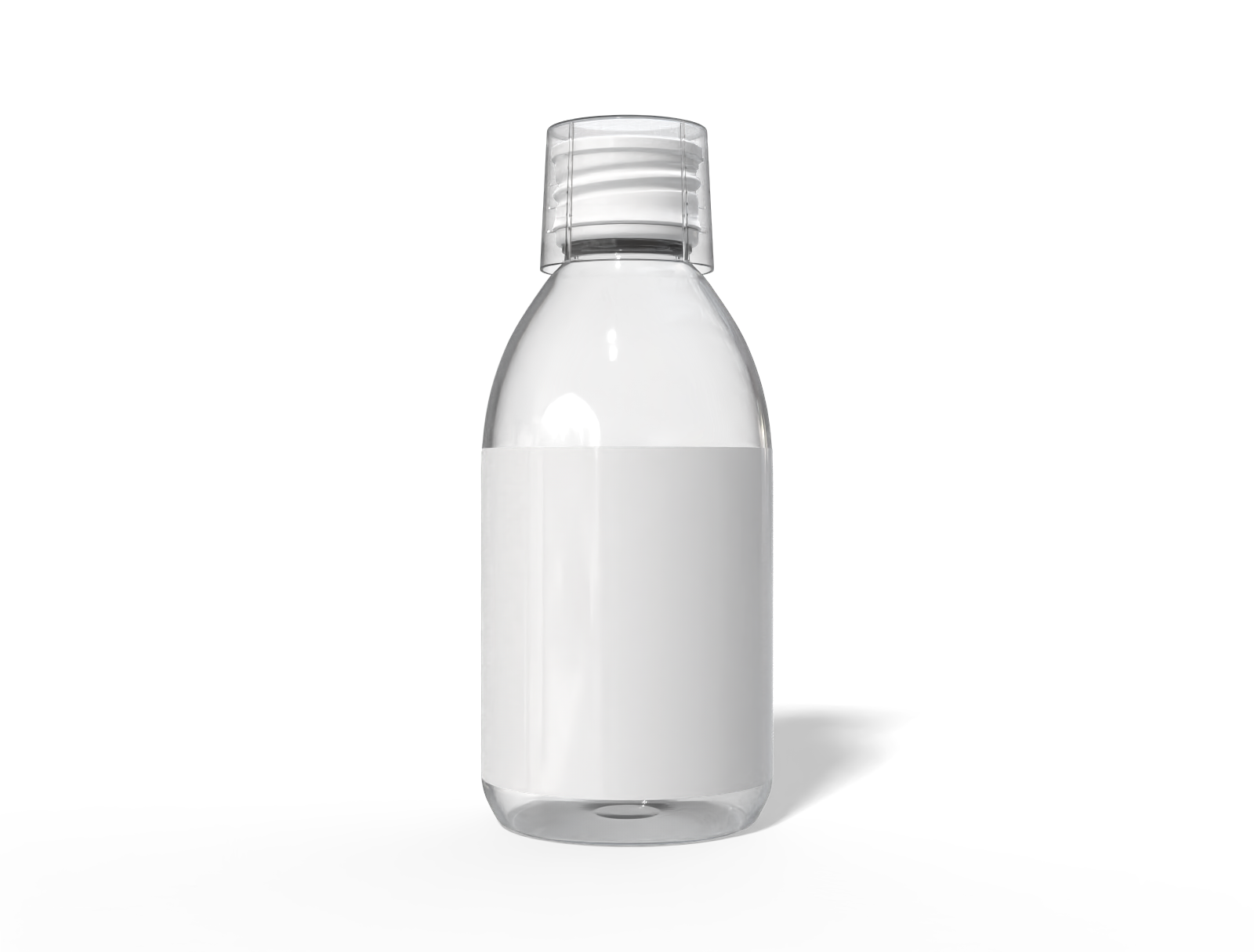 200 ml syrup bottle — Glossy plastic
