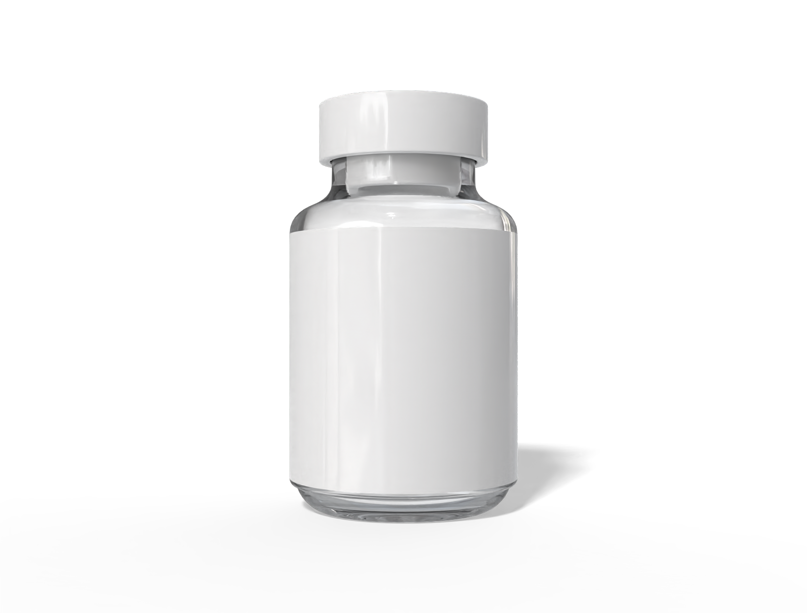 5 ml medicine bottle — Glossy glass