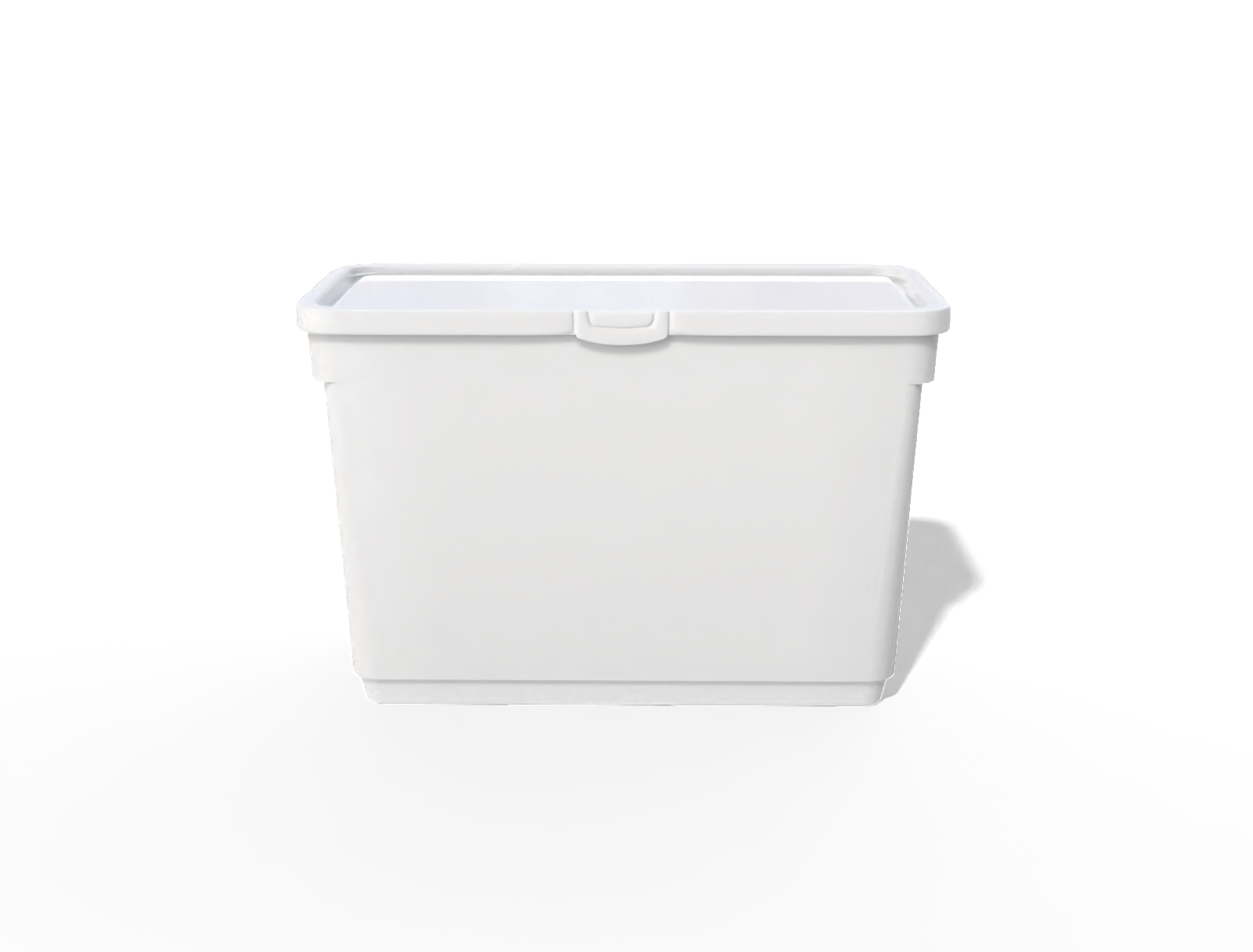 Square plastic box — Glossy plastic
