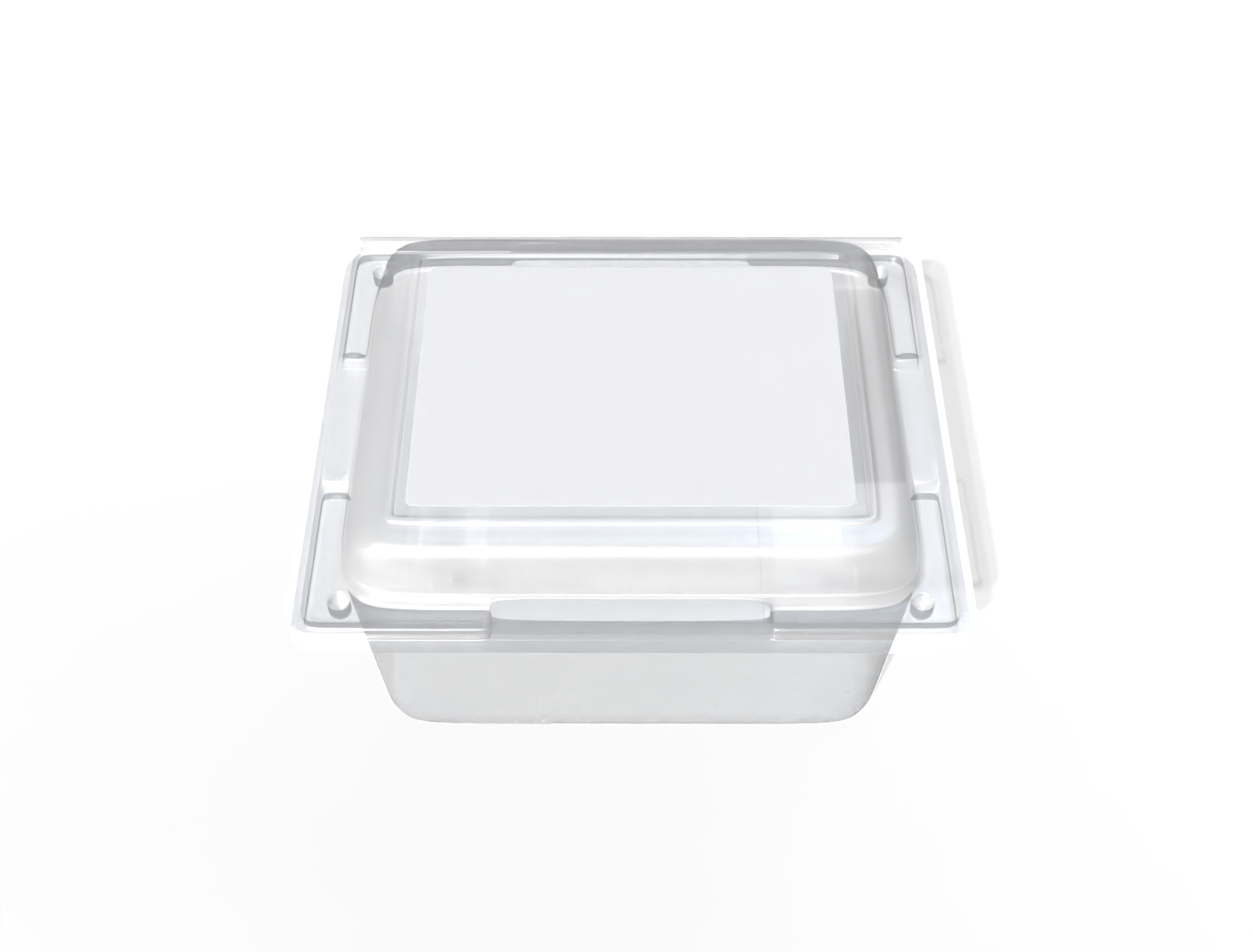Transparent plastic box — Glossy plastic
