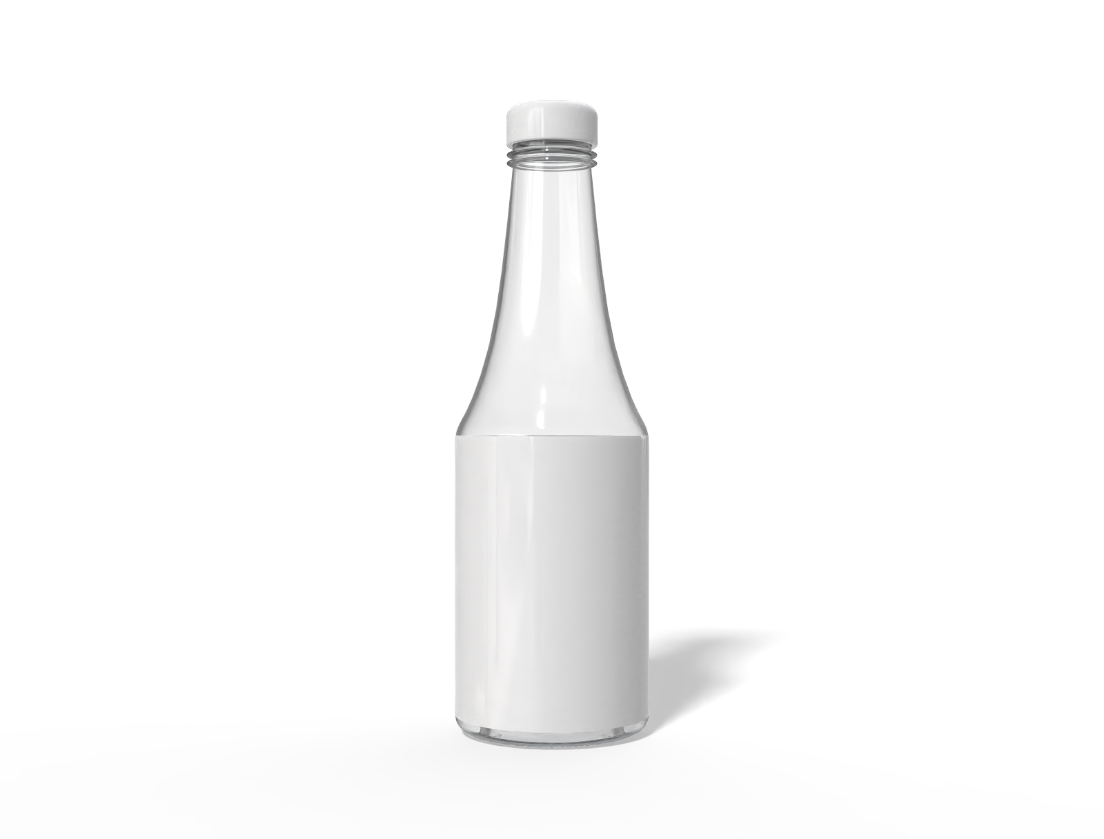 450ml sauce bottle  display — Glossy glass