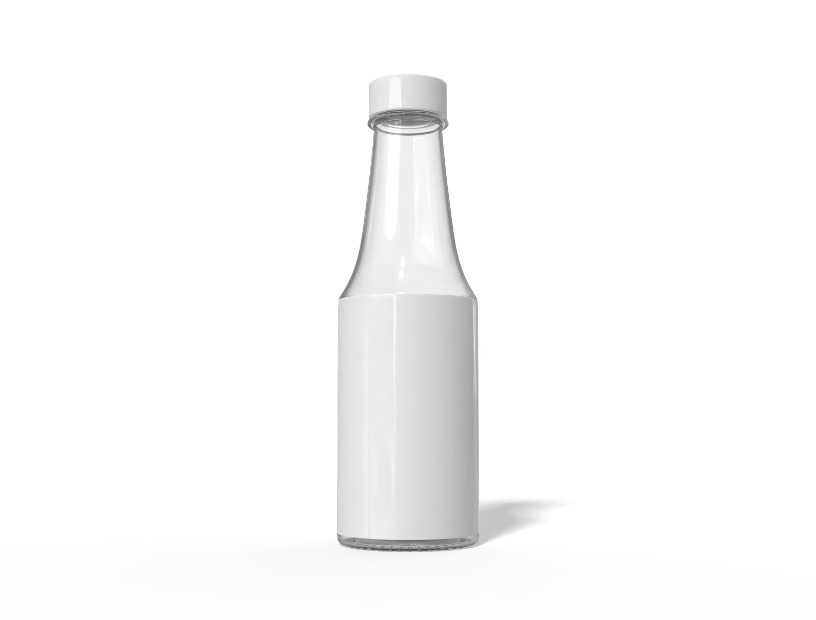 500ml sauce bottle — Glossy glass