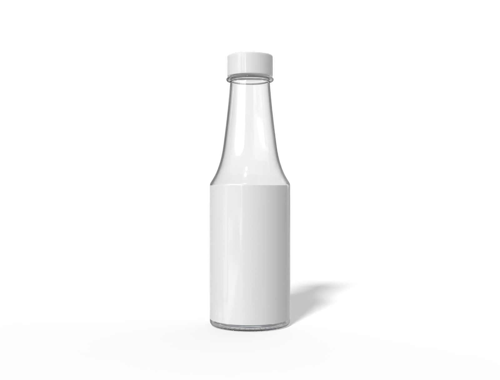 250ml sauce bottle — Glossy glass