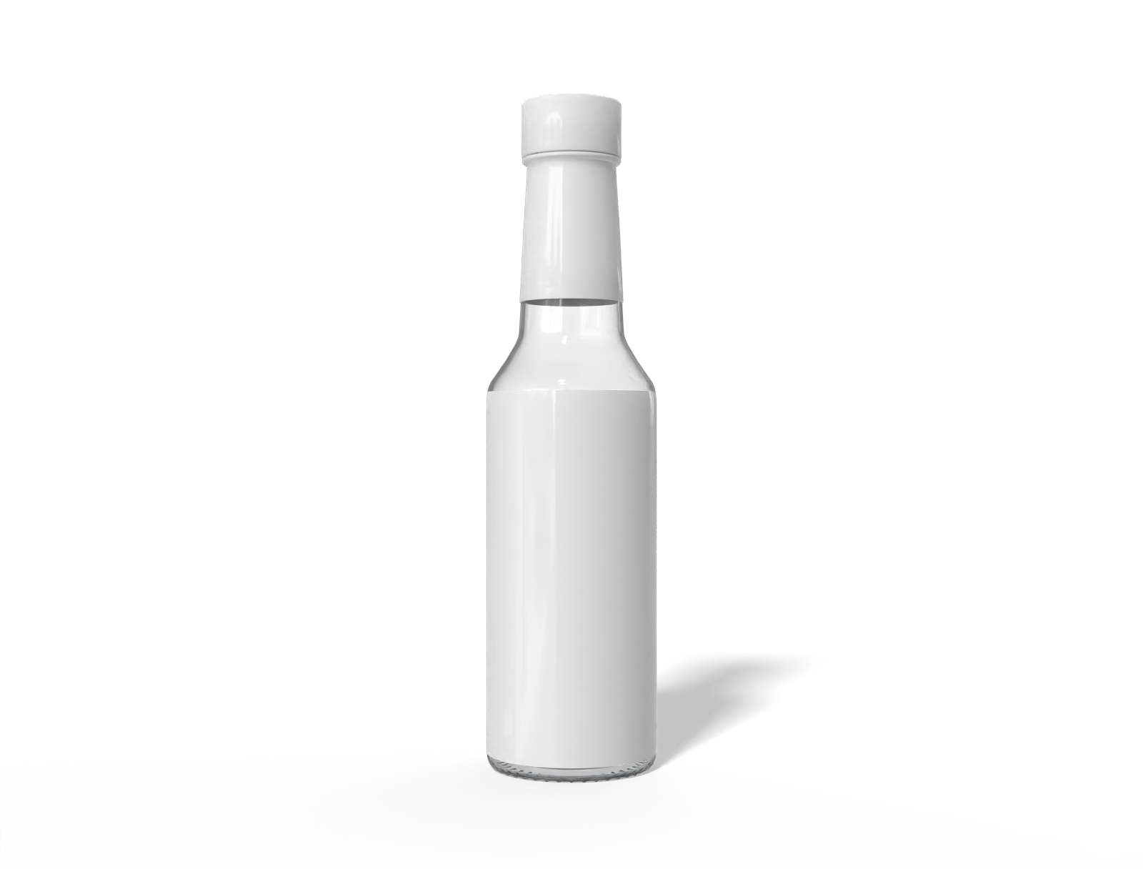 200ml sauce bottle — Glossy glass