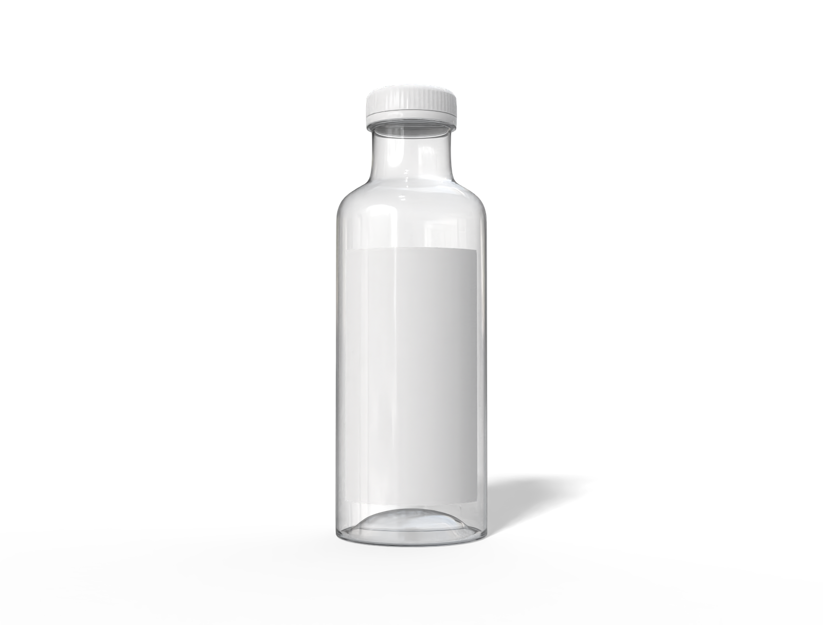 330 ml plastic juice bottle — Clear glossy plastic