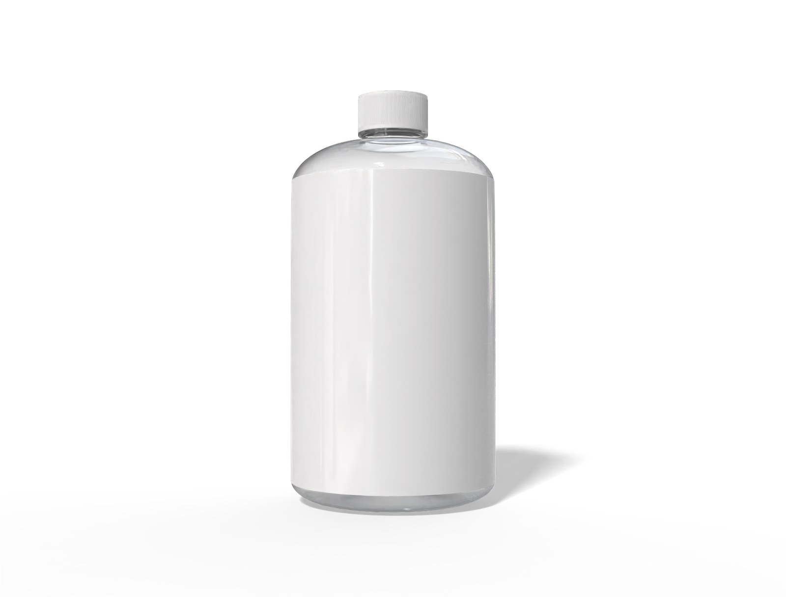 350 ml plastic water bottle — Clear glossy plastic