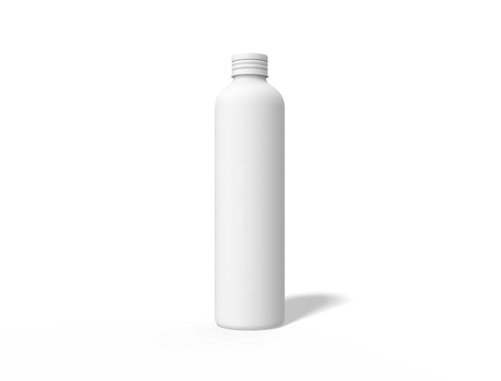 500 ml plastic water bottle — Clear glossy plastic