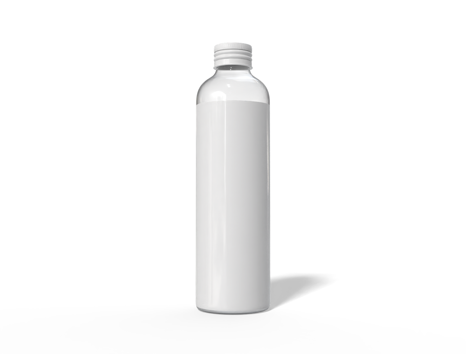 1.2 L soda bottle packaging — Clear glossy plastic
