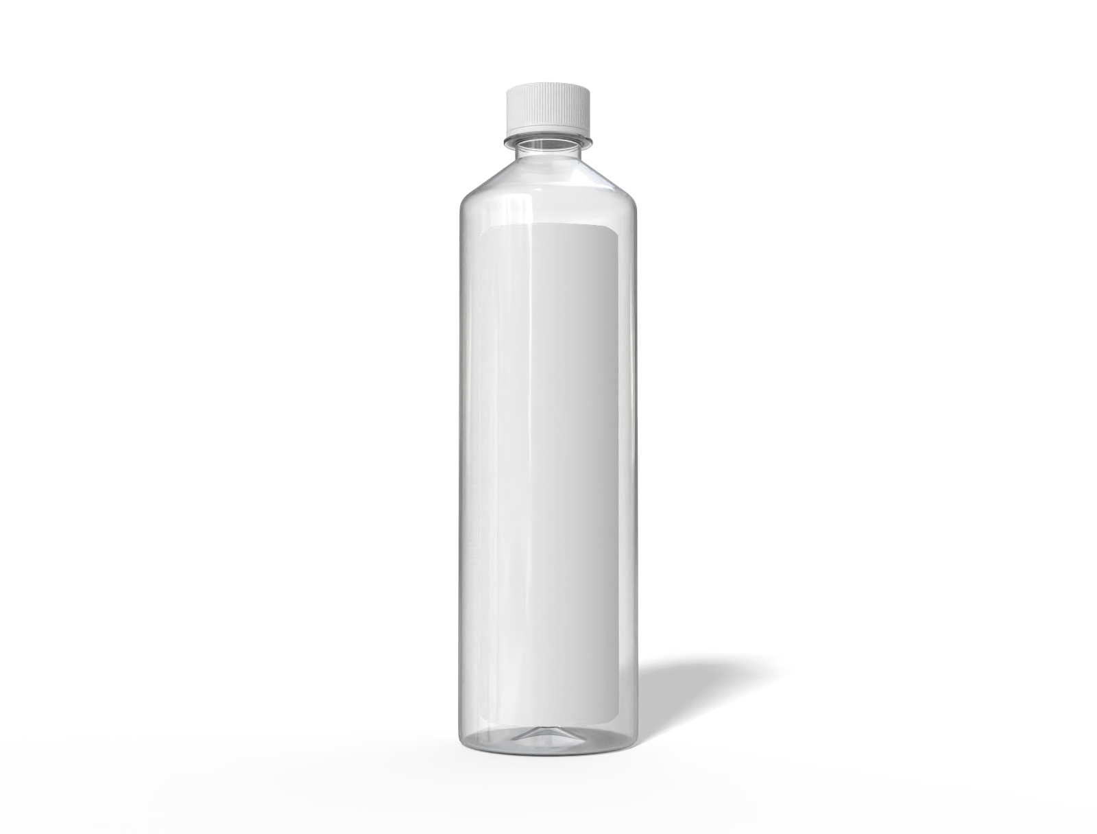 500 ml plastic juice bottle — Clear glossy plastic