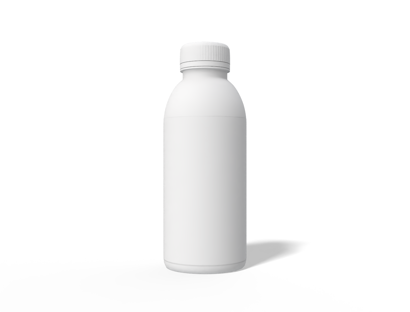250 ml plastic bottle — Clear glossy plastic