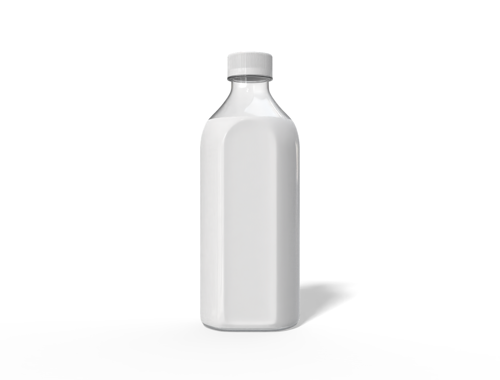 450 ml soda drink bottle — Clear glossy plastic