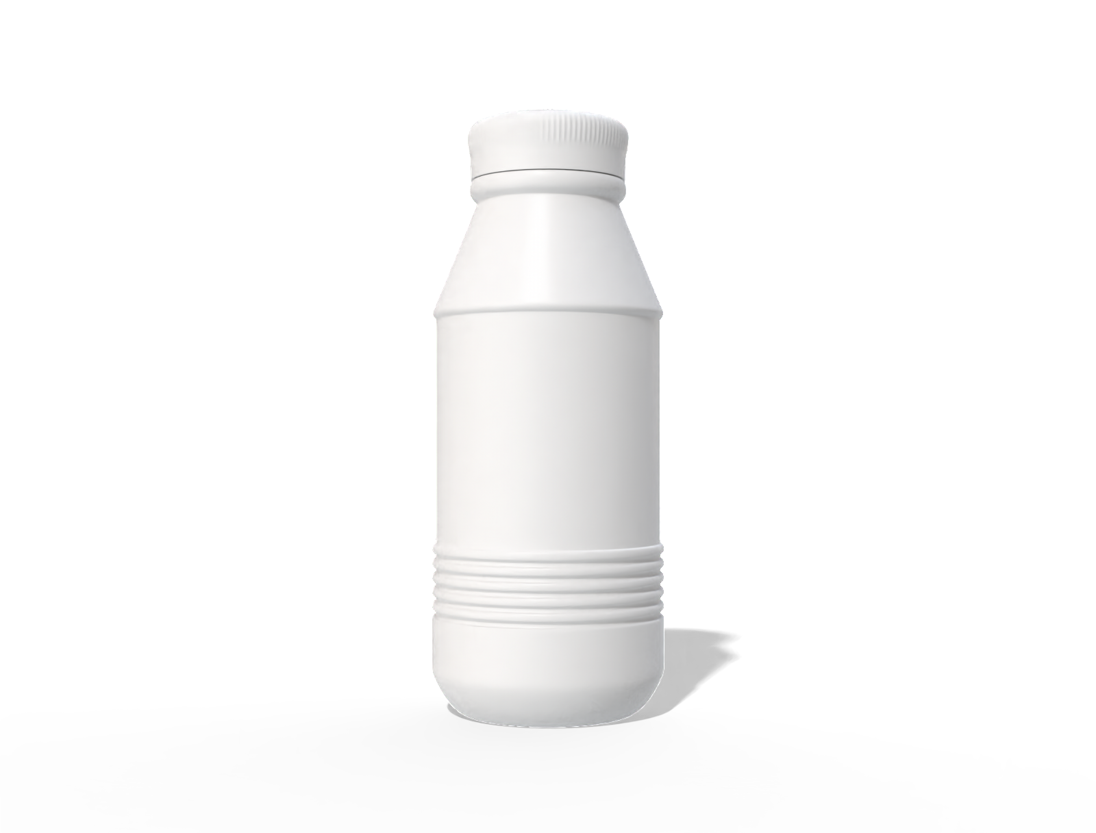 450 ml milk bottle packaging — Matte plastic