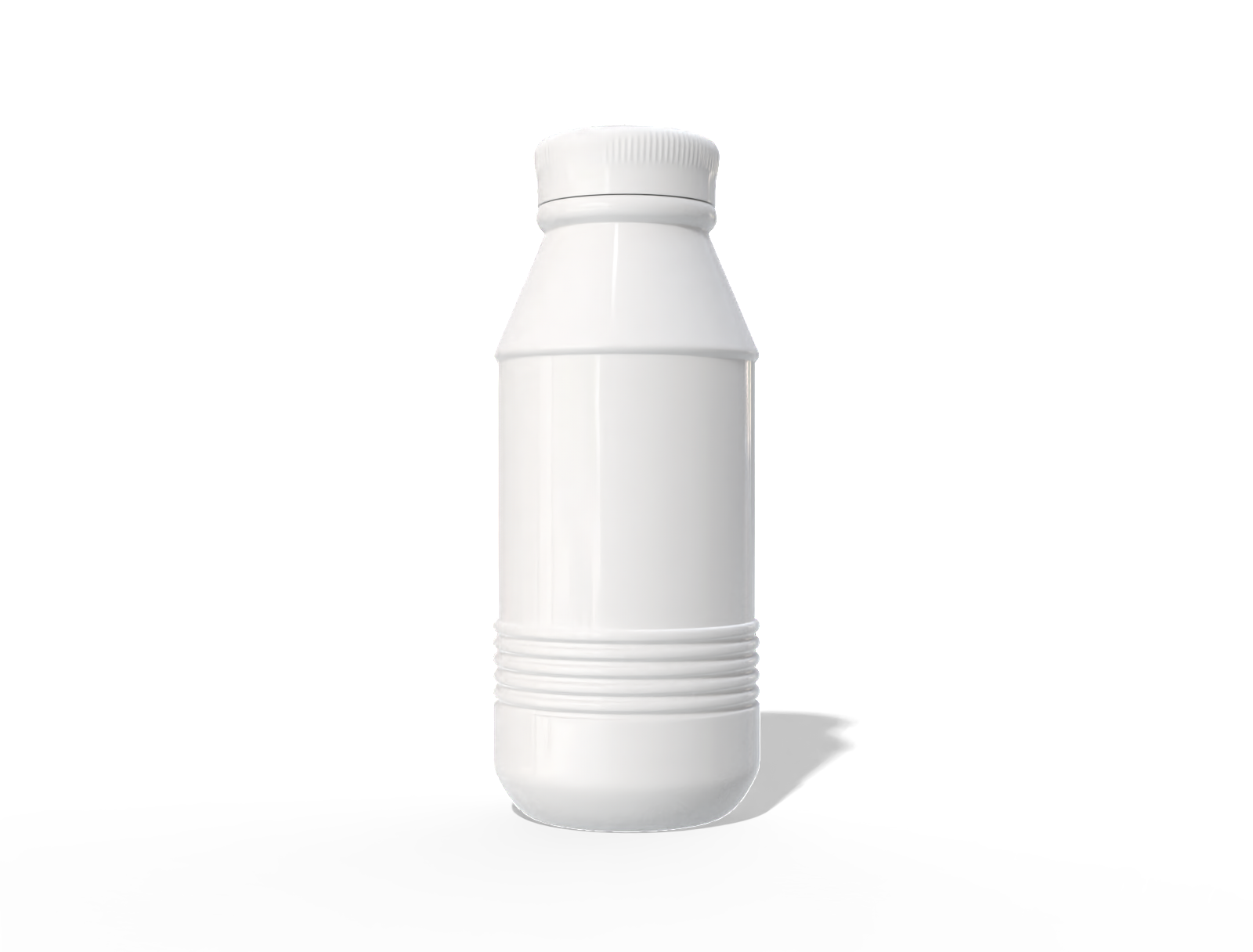 225 ml milk bottle — Matte plastic