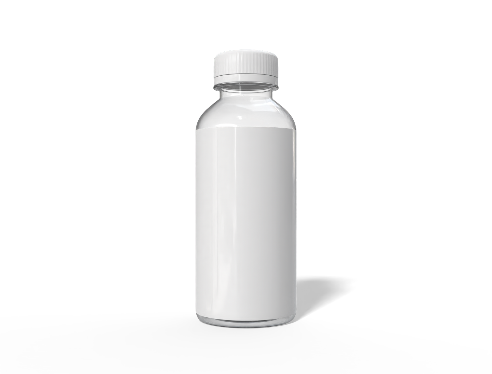 500 ml juice bottle — Clear glossy plastic