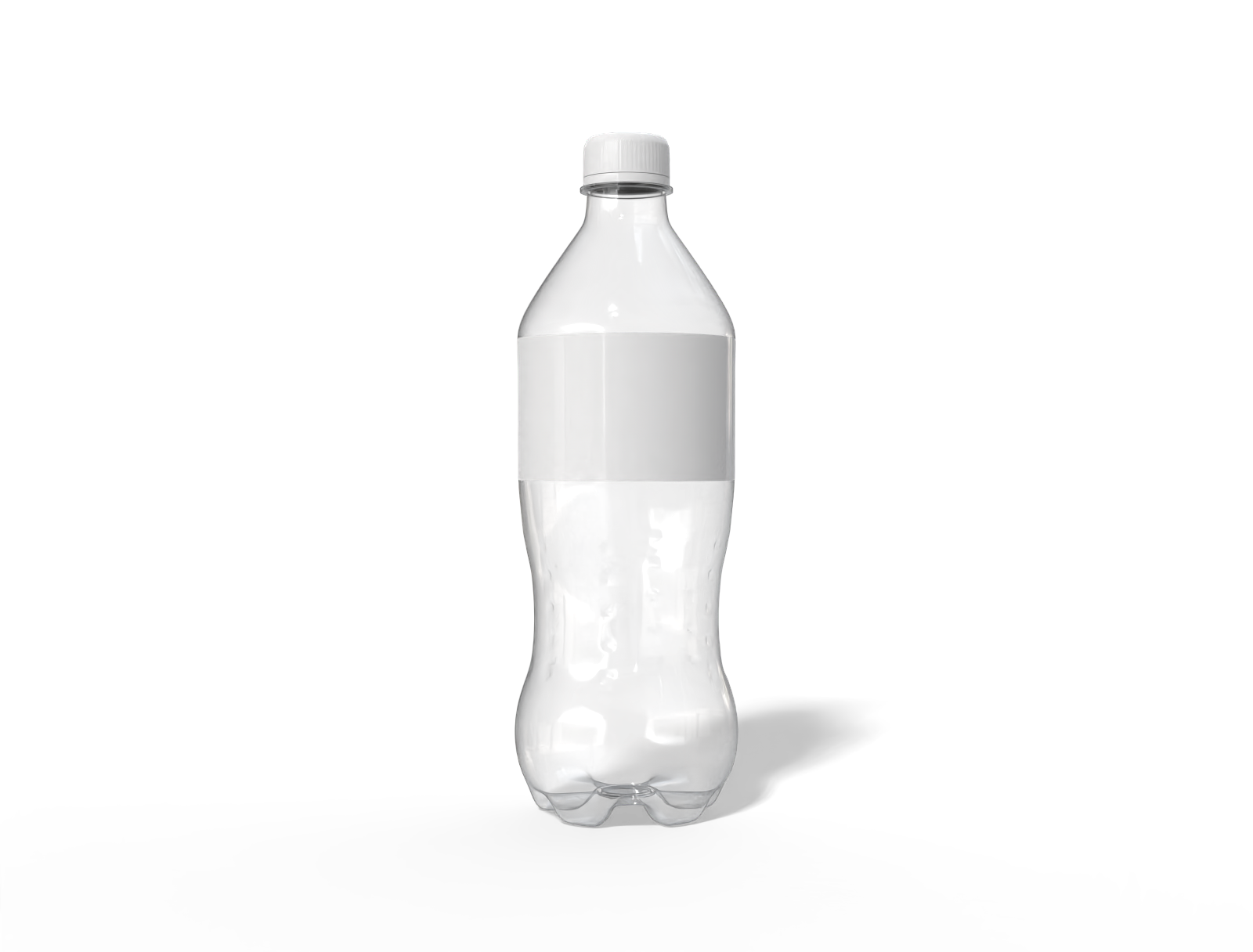 330 ml plastic soda bottle — Clear glossy plastic
