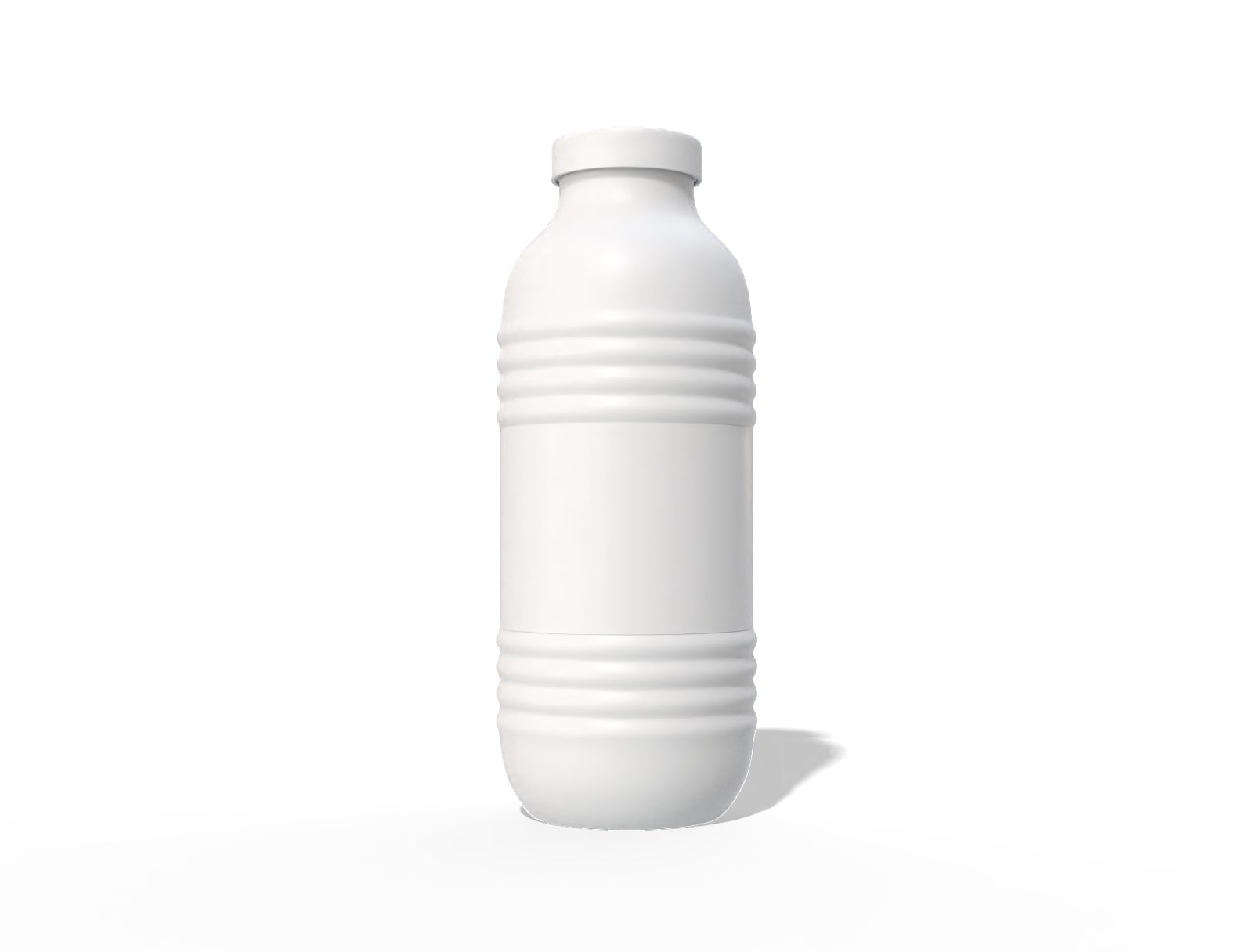 450 ml milk bottle — Matte plastic