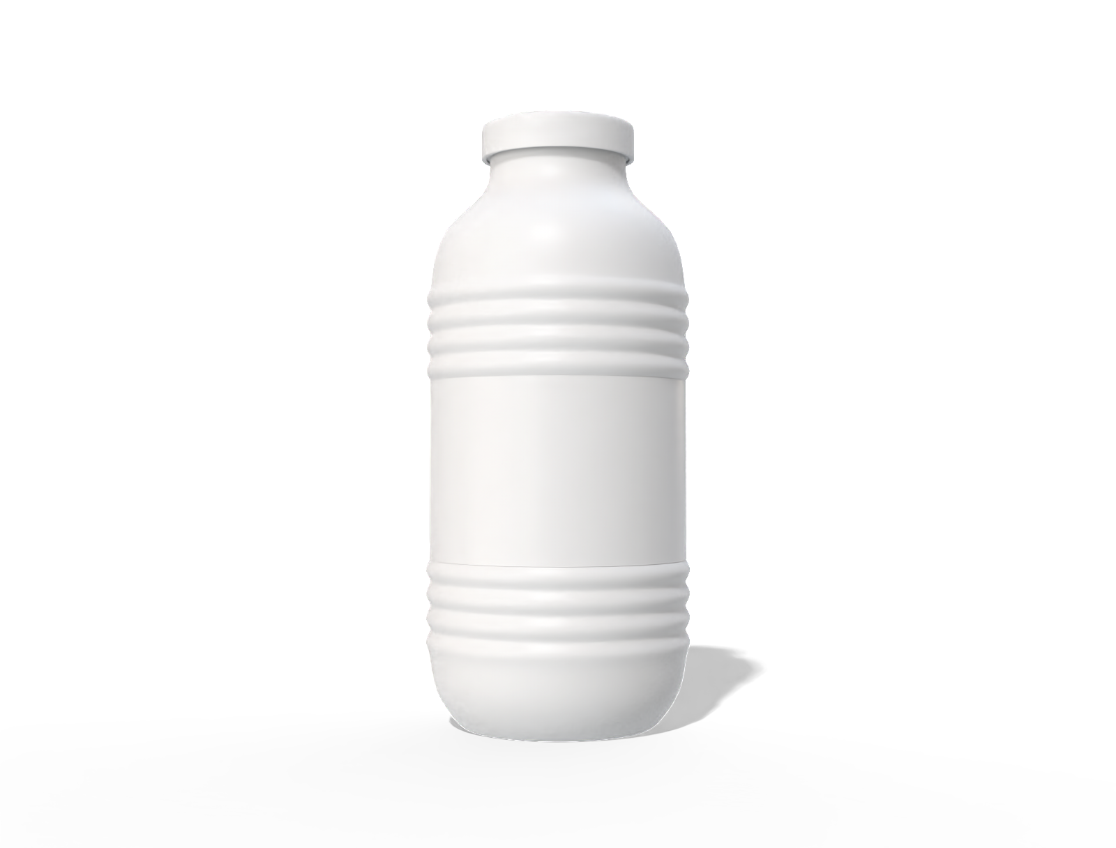 250 ml milk bottle — Matte plastic