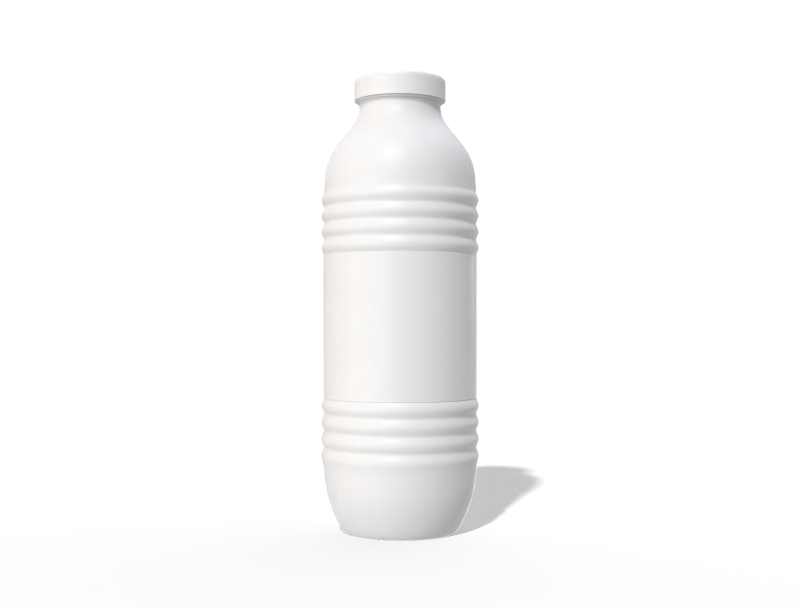 225 ml milk bottle — Matte plastic