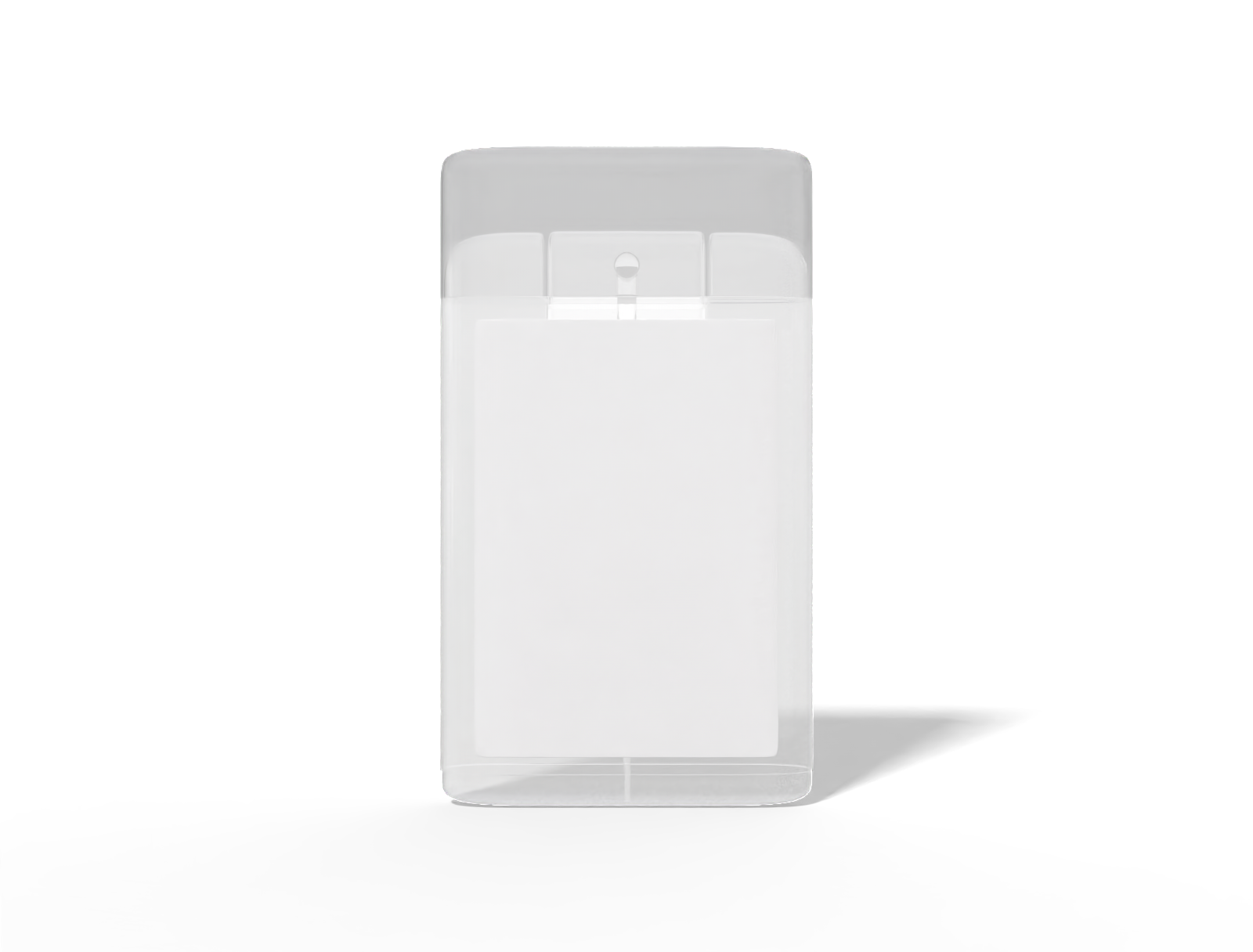 Plastic Box — Clear glossy plastic