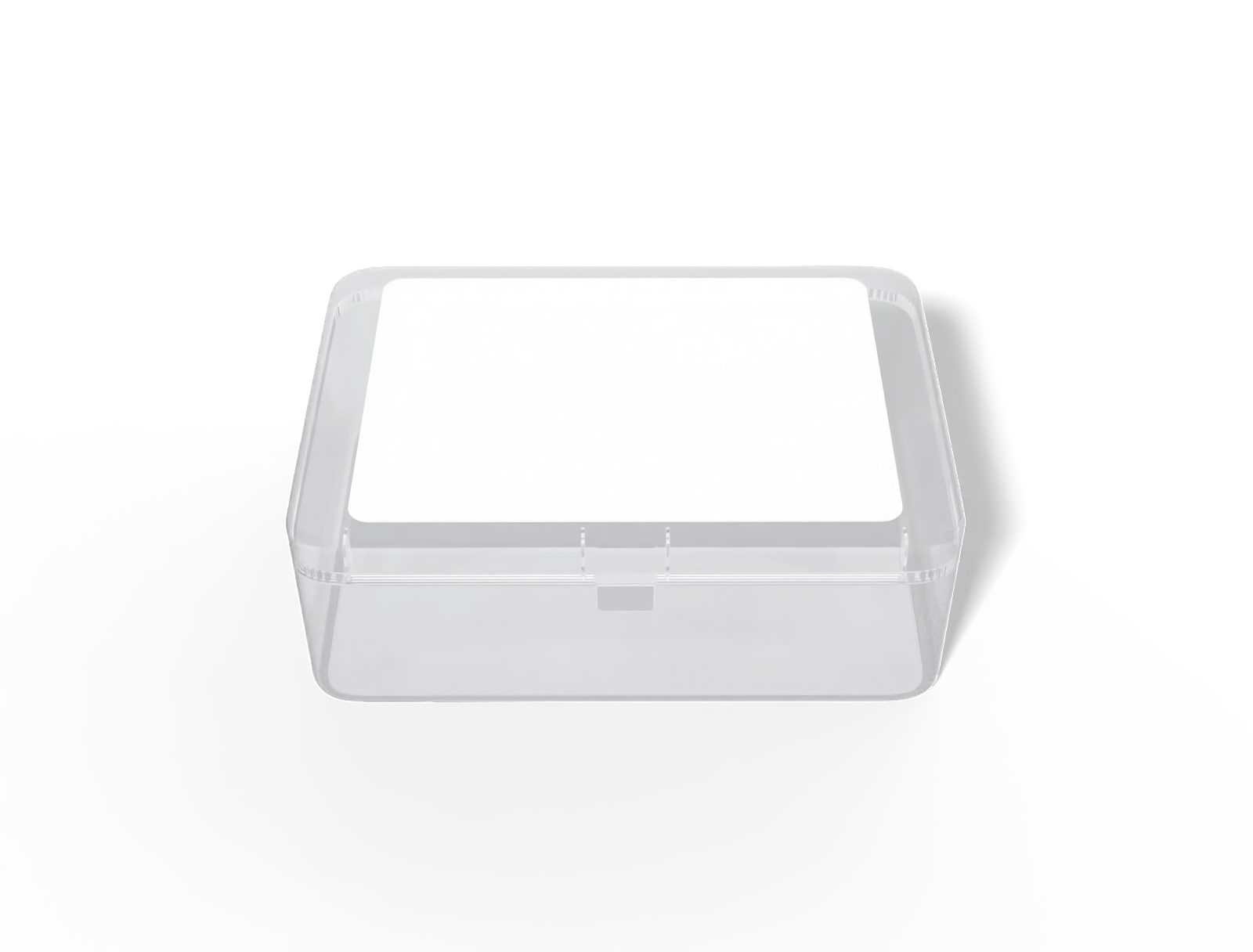 Plastic box — Clear glossy plastic