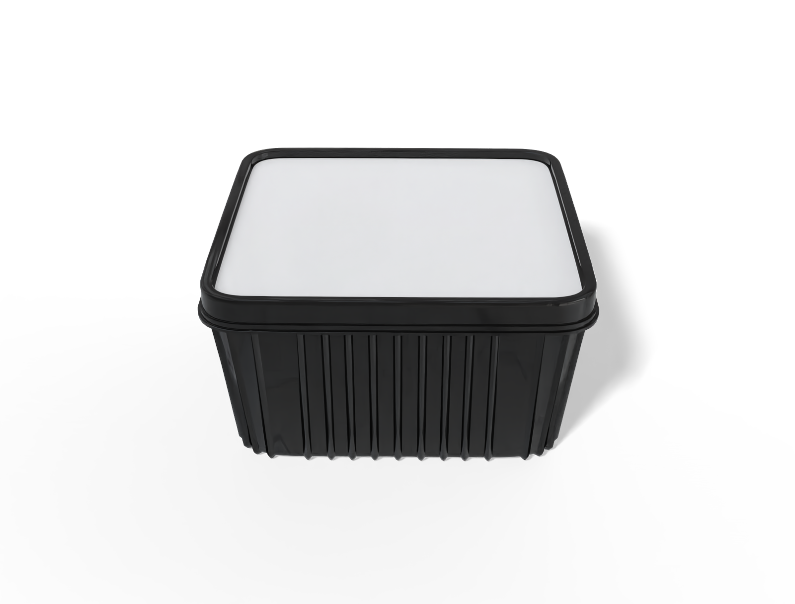 Plastic container — Glossy plastic