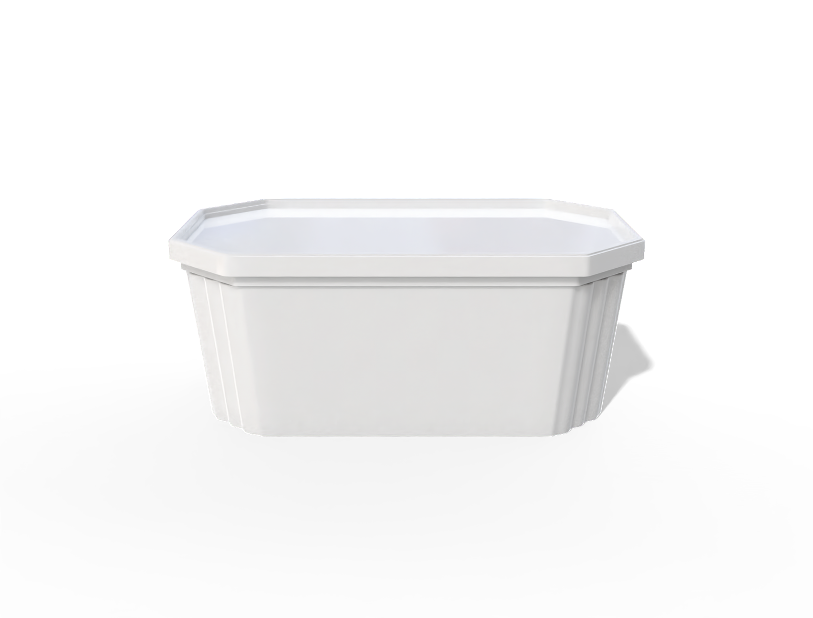 Plastic box with lid — Glossy plastic