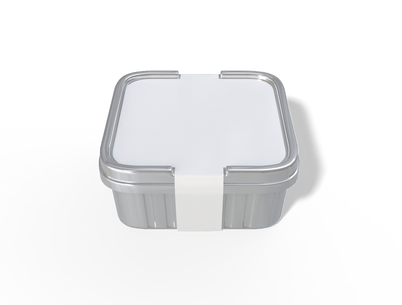 Plastic food container — Glossy plastic