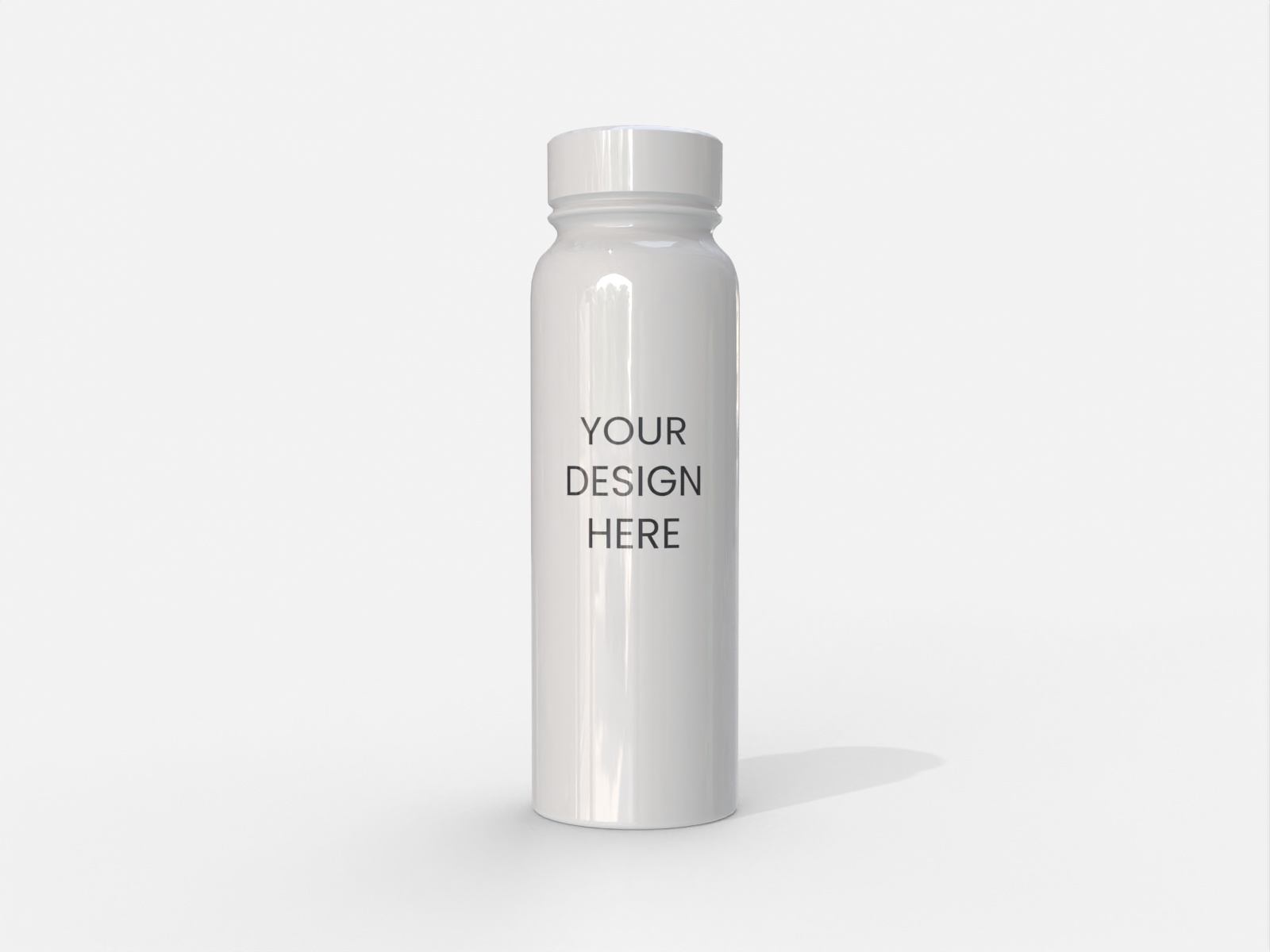 Coffee bottle — Clear glossy plastic