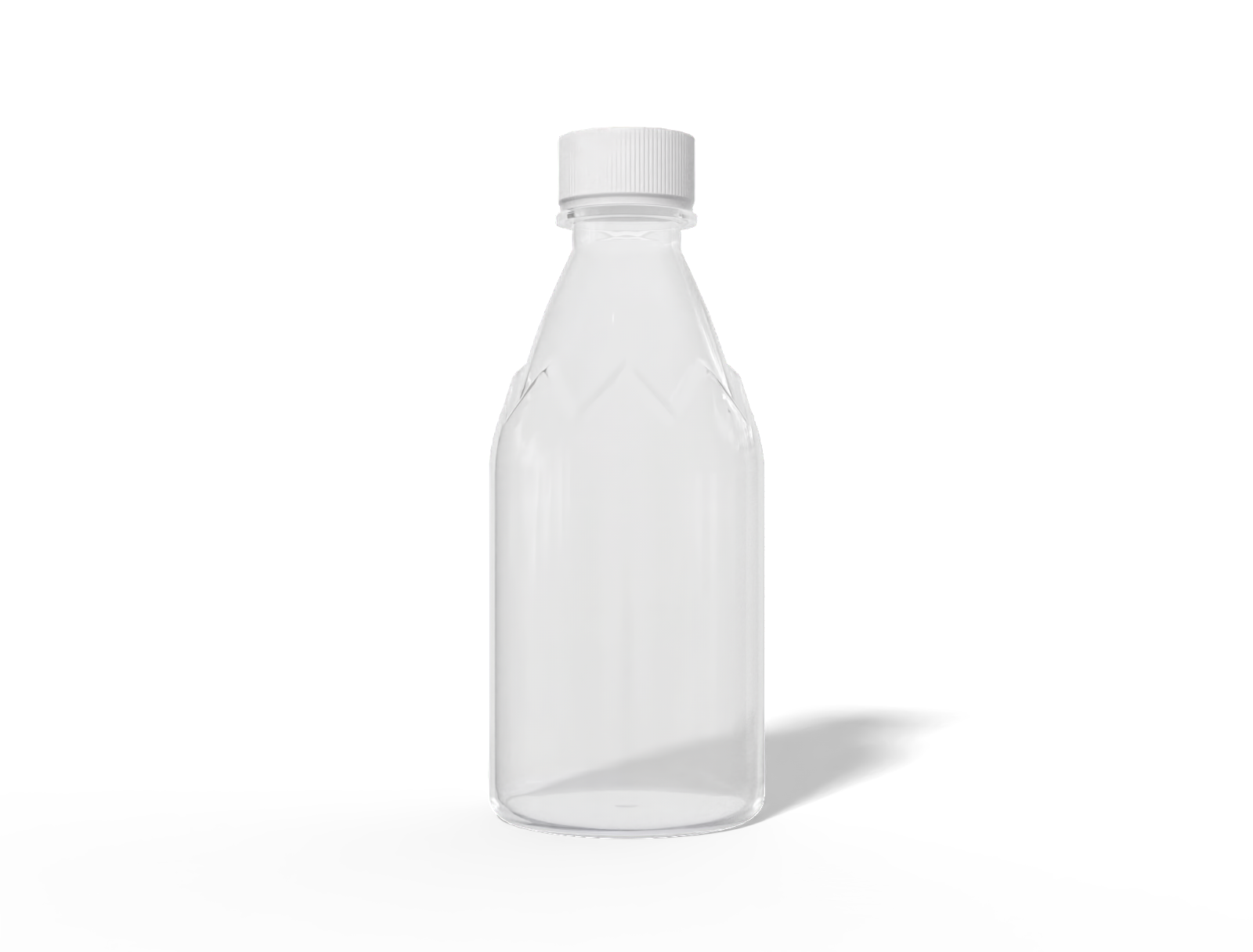 330 ml coffee bottle — Clear glossy plastic