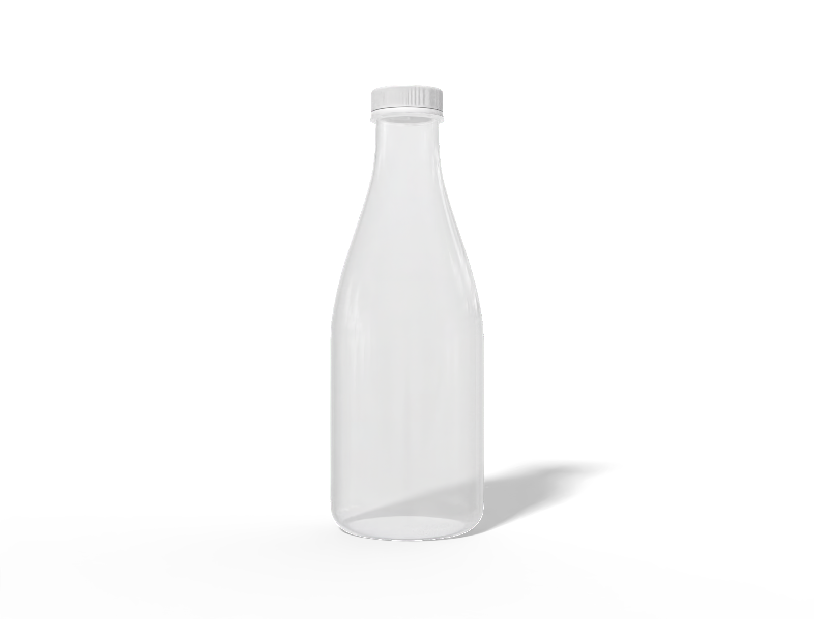 Coffee bottle — Clear glossy plastic