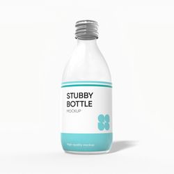 Milk bottle — Glossy glass